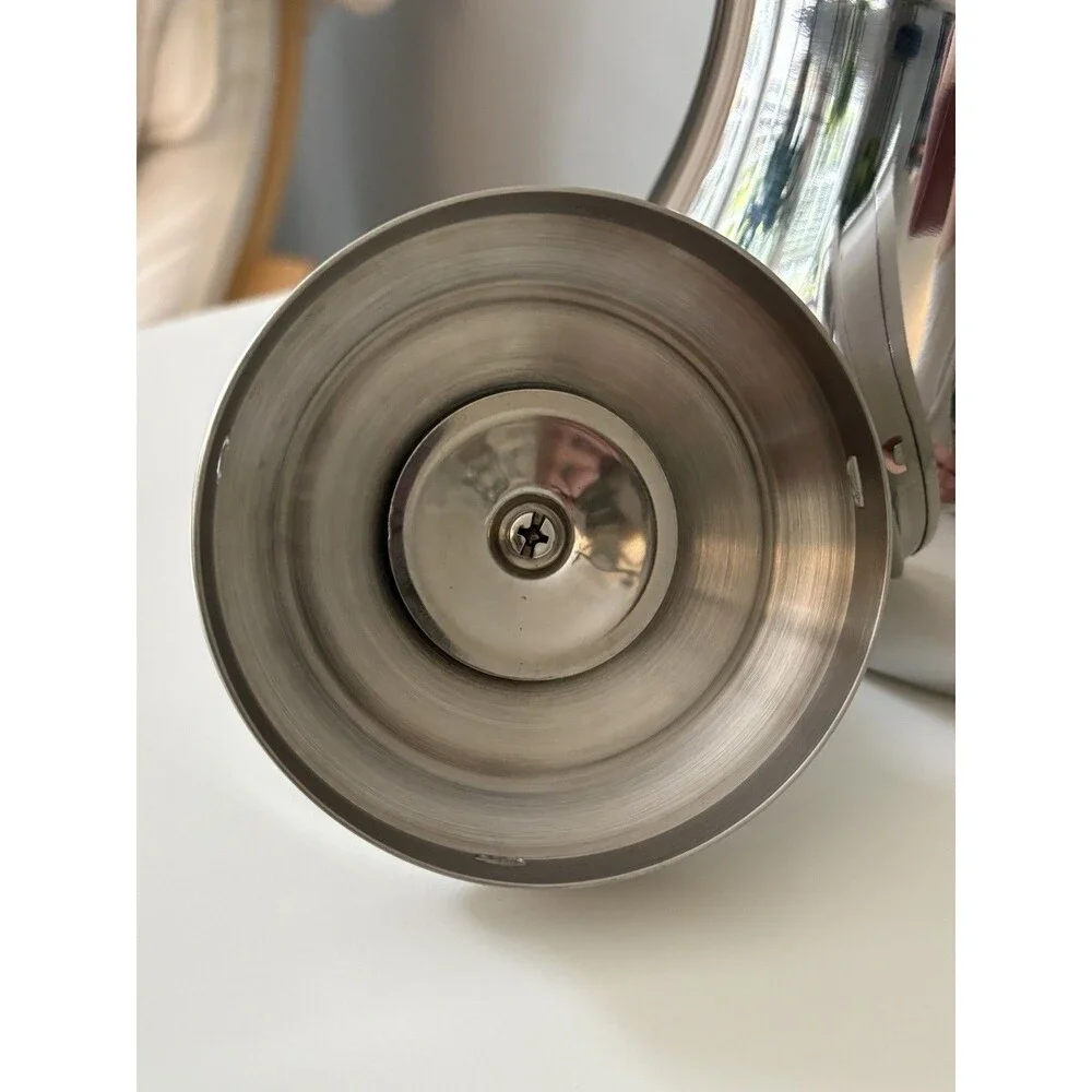 Potobelo Stainless Steel Tea Kettle Swan Neck Black Handle Stovetop Leak Proof